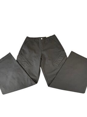 Jordan Black Cotton Cargo Pants Standard Fit Straight Leg Button Zip Pockets